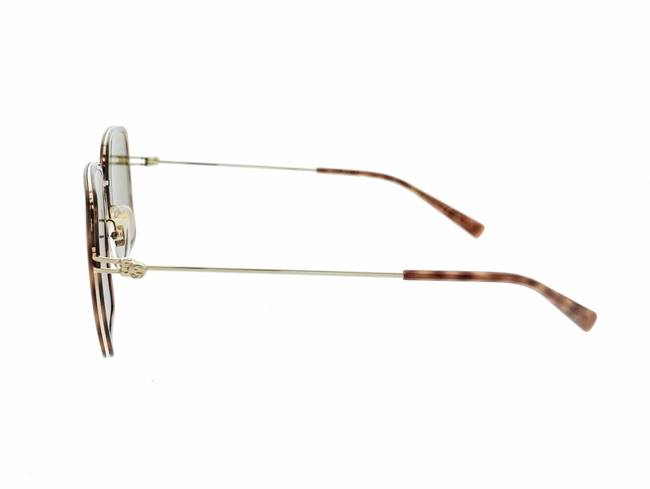 Gucci GG1848S-002 Havana Square Slim Metal Womens Sunglasses