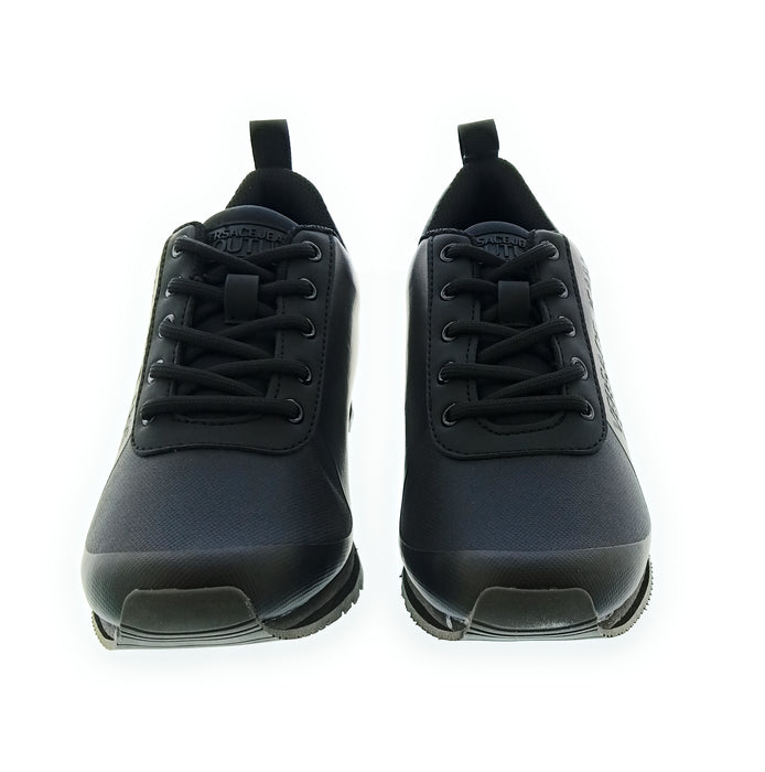 Versace Jeans Couture Black Signature Heel Sneakers