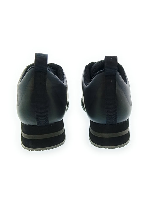 Versace Jeans Couture Black Signature Heel Sneakers