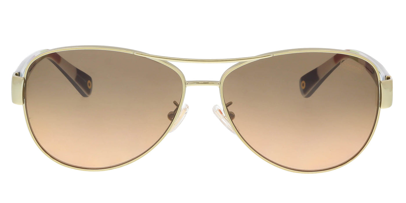 Coach HC 7003 9012/95 L012 KRISTINA Gold/Orange Round Sunglasses
