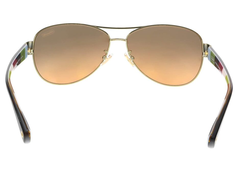 Coach HC 7003 9012/95 L012 KRISTINA Gold/Orange Round Sunglasses