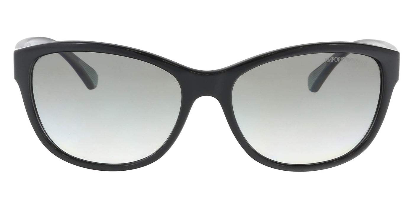 Emporio Armani EA4080 50178E Black  Oval Sunglasses