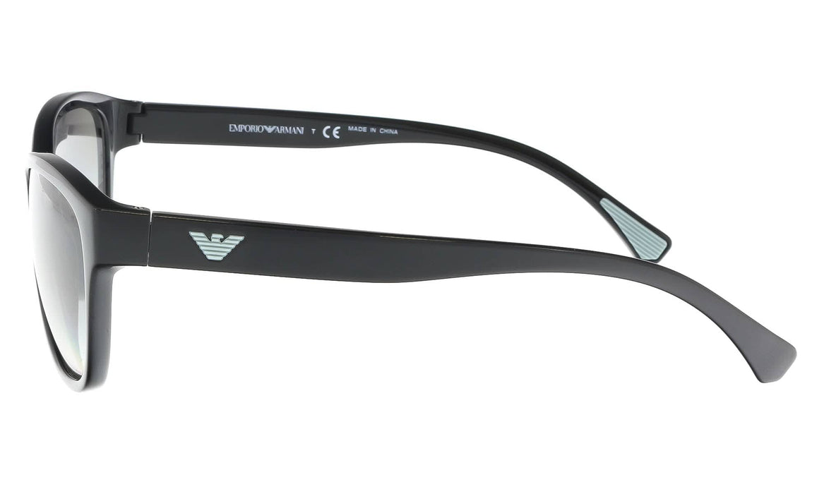Emporio Armani EA4080 50178E Black  Oval Sunglasses