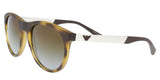 Emporio Armani EA4084 5089T5 Havana/Silver Round Sunglasses