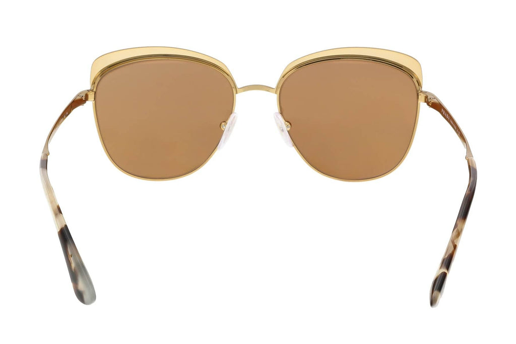 Prada PR 51TS LAX6N0 Antique Gold/Black Square Sunglasses