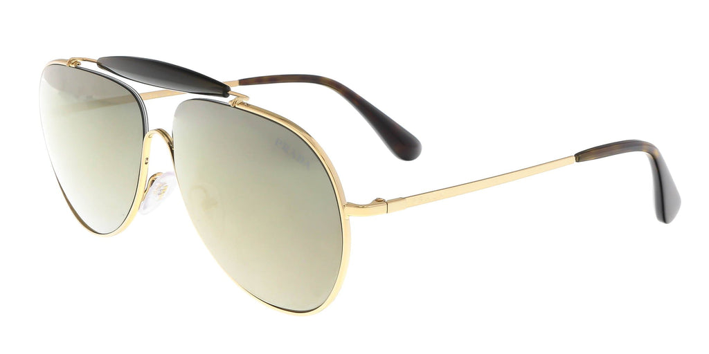 Prada  Gold Aviator Sunglasses