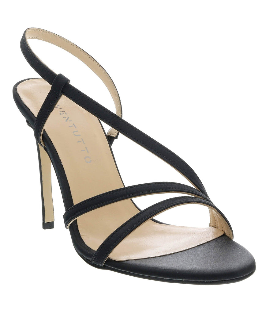 Ventutto Black Classic Strappy High Heel Sandal-7