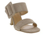 Ventutto Latte Wide Buckle High Heel Slide-