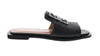 Ventutto Black Crest Flat Slide-