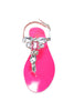 Ventutto Rio Fuschia Silver Crystal Cluster T-Strap Sandal