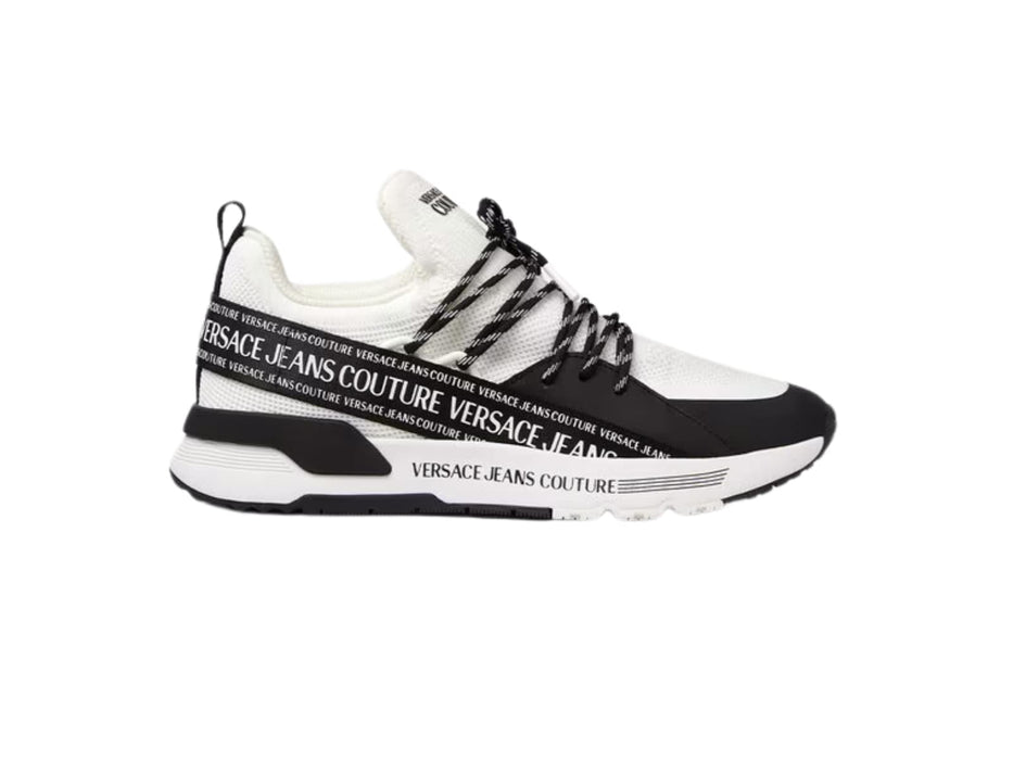 Versace Jeans Couture Mens Monochrome Retro Court Sneakers