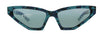 Prada 0PR 12VS 4456Q0 Camouflage Green Cateye Sunglasses