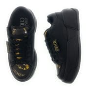 Versace Jeans Couture Chunky Black Low-Top Womens  Sneakers with Baroque Print