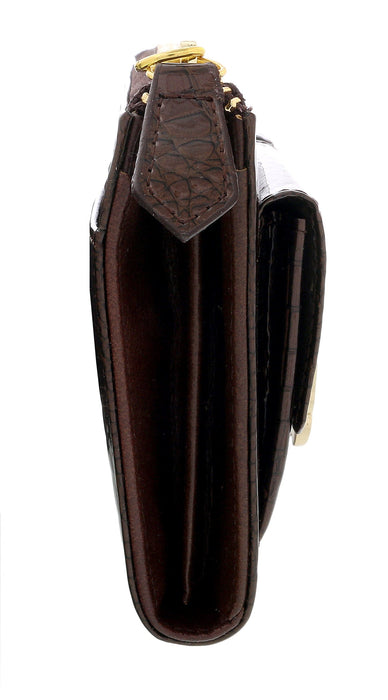 J&C J11-012 MORO Brown Zippered  Large Wallet