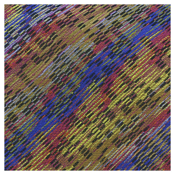 Missoni U8006 Gold/Blue Bar Code 100% Silk Tie