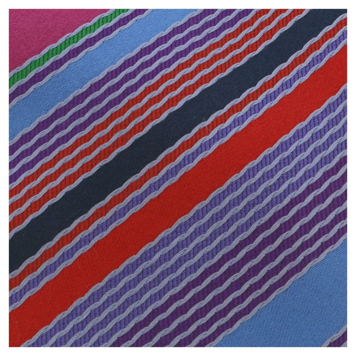 Missoni U8013 Blue/Purple Regimental 100% Silk Tie
