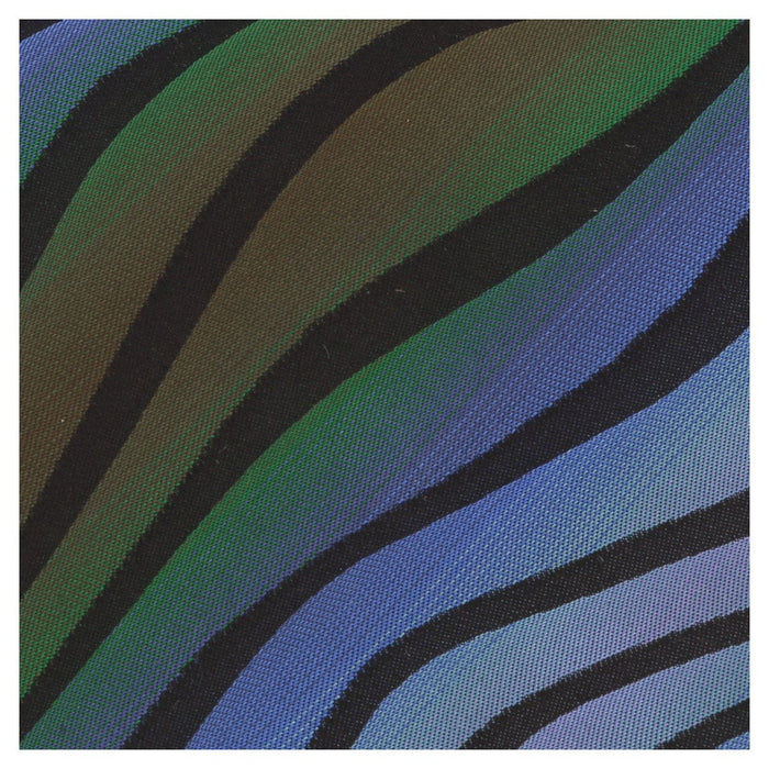 Missoni U0814 Blue/Green Bengal Stripe 100% Silk Tie