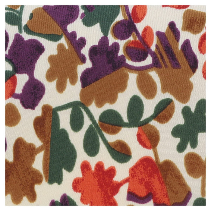 Missoni U1444 Cream/Green Floral 100% Silk Tie