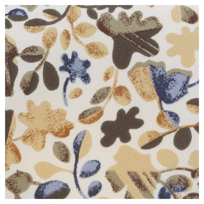 Missoni U1444 Cream/Olive Floral 100% Silk Tie