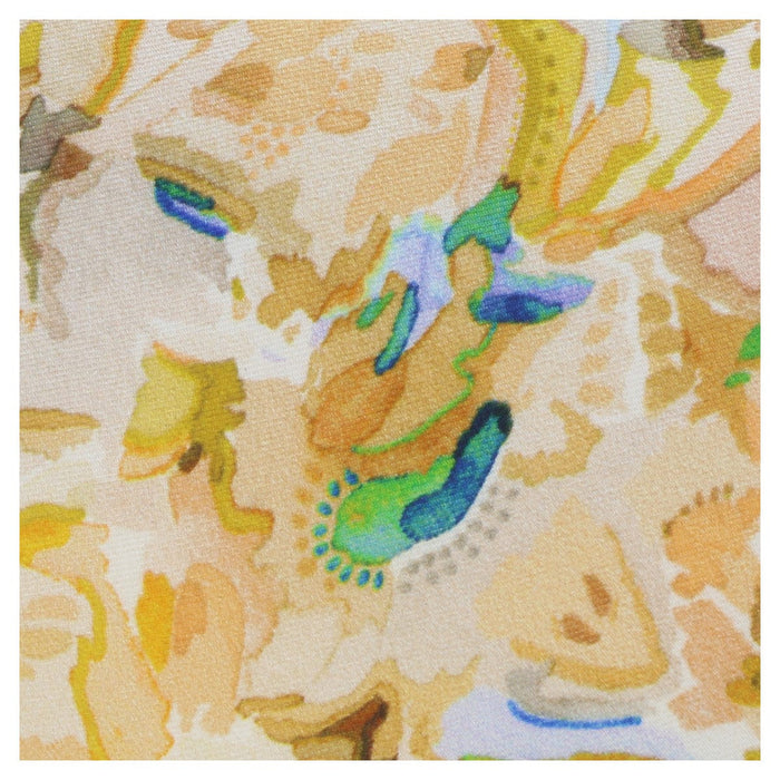 Missoni U1977  Peach/Brown Floral 100% Silk Tie