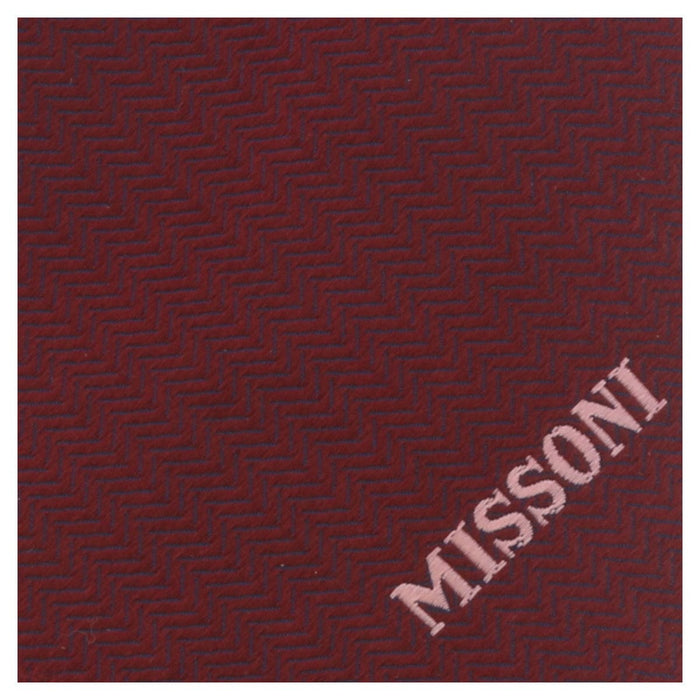 Missoni U5564 Burgundy Chevron 100% Silk Tie