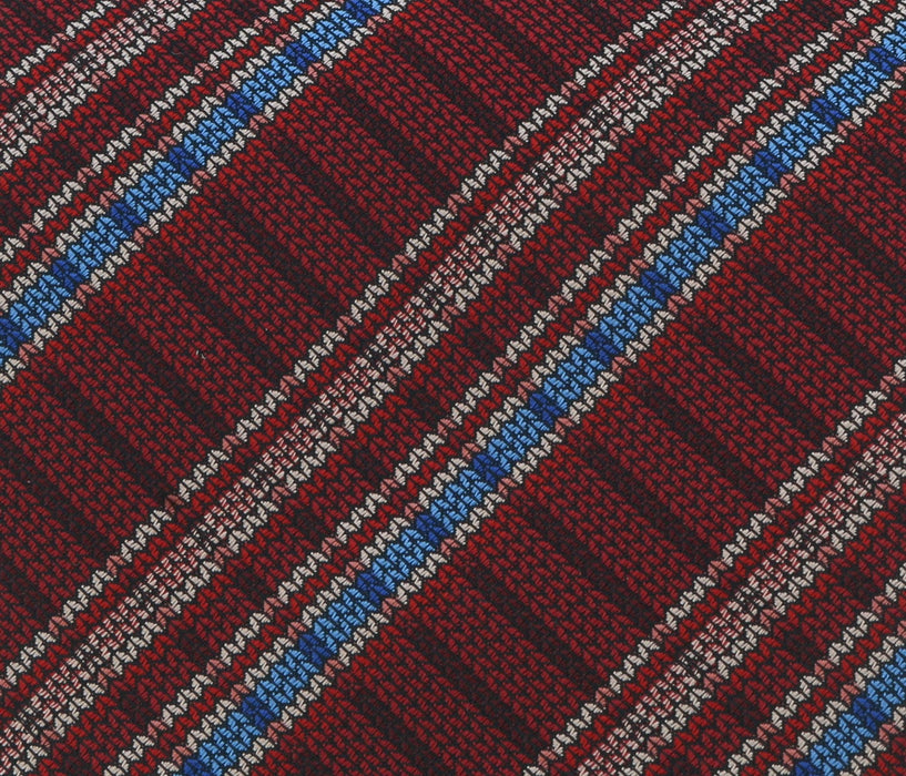 Missoni U4523 Red/Blue Madras 100% Silk Tie
