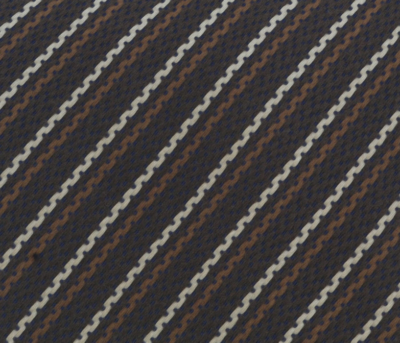 Missoni U4544 Brown/Tan Pencil 100% Silk Tie