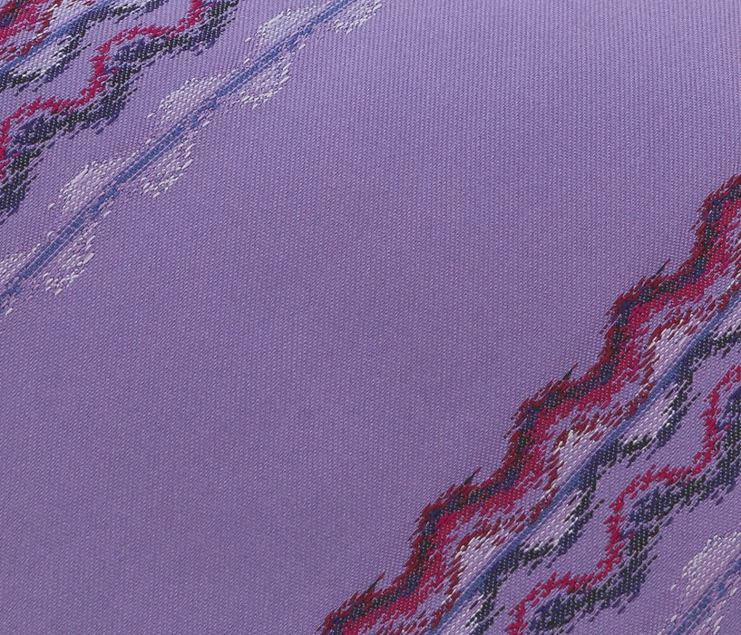 Missoni U3829  Violet Sharkskin 100% Silk Ties