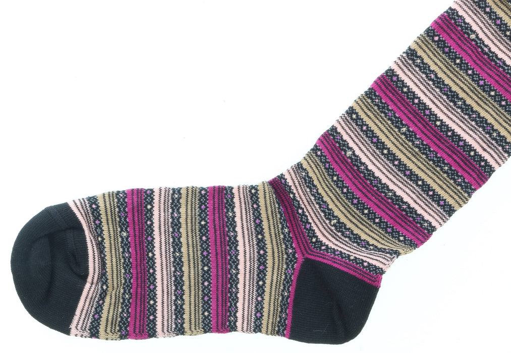 Missoni GM00CMD5220 0002 Tan/Fuschia Boot Socks
