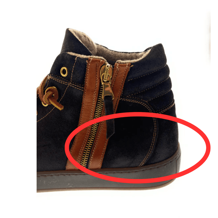 Defective DANIELA FARGION Camoscio Leather Sneakers - 45