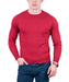 Maglierie Di Perugia Red Crew Neck  Classic Sweater