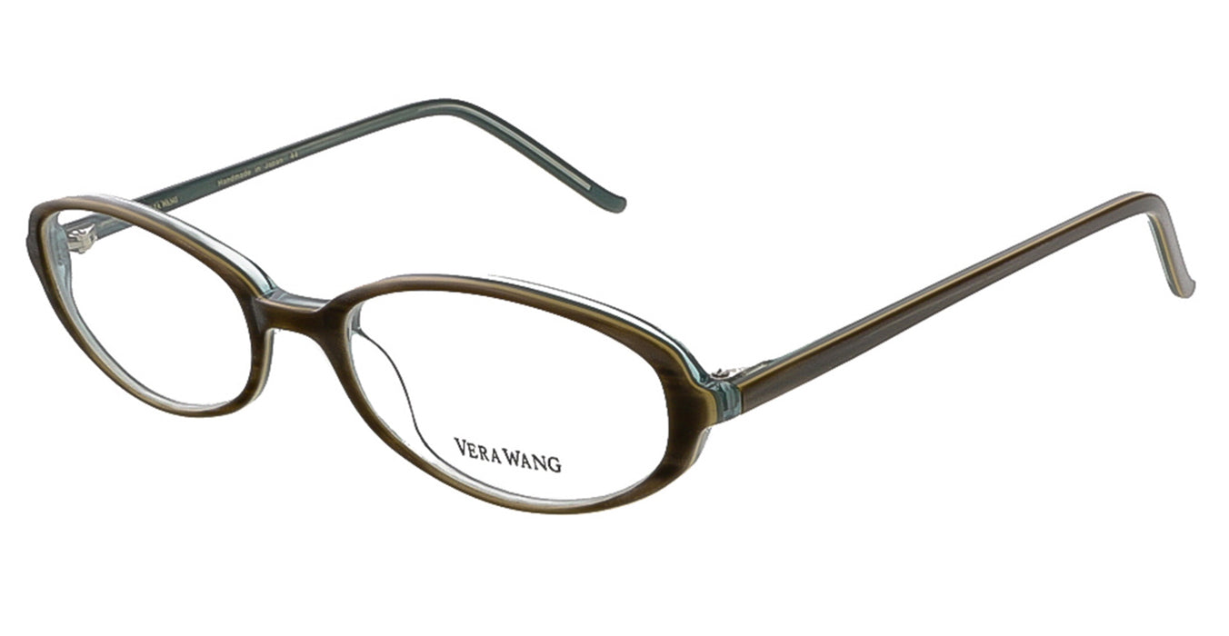 Vera Wang V 009 OL 49 Demi Olive Plastic Womens Optical Frame