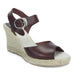 SKA BETTY V7N Chocolate Brown Espadrille Strappy Wedge Sandals
