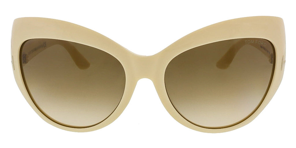 Tom Ford FT9284/S 25F Bardot Ivory Full Rim Cat Eye Sunglasses-Asian Fit