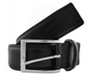 Romeo Gigli U284/35 NERO Black Leather Adjustable Mens Belt-30