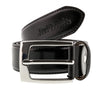 Renato Balestra W150 NERO Black Smooth Adjustable Leather Mens Belt-Size:38