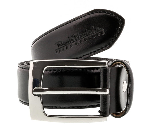 Renato Balestra W150 Black Smooth Leather Mens Belt