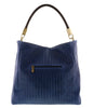 HS2070 BLU GRAZIA Blue Leather Hobo Shoulder  Bag