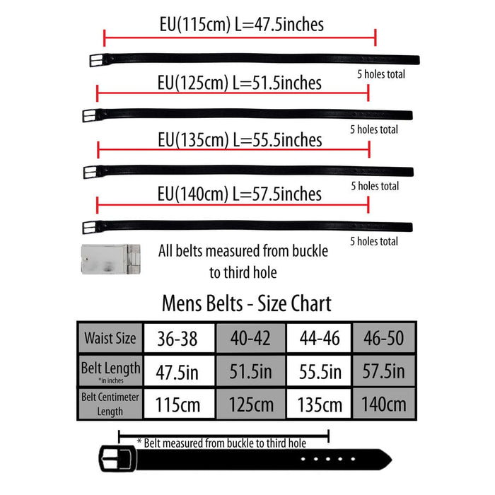 HS Collection HSB 2001  Black/Brown Reversible/Adjustable Mens Belt