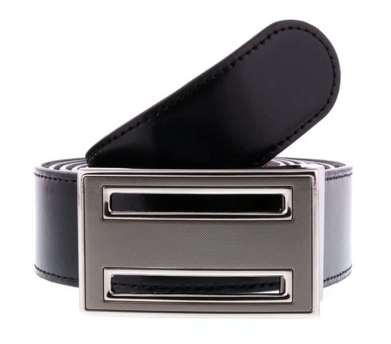 HS Collection HSB 6001  Black/Brown Reversible/Adjustable Mens Belt