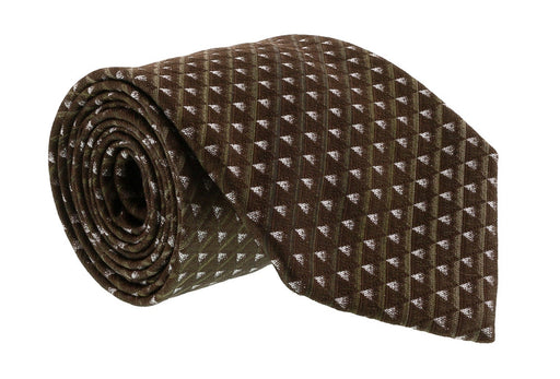 Gianfranco Ferre J092 U4J Brown Silk Mens Tie
