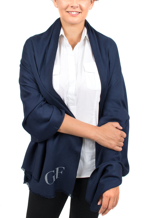 Gianfranco Ferre  Blue Pashmina Scarf