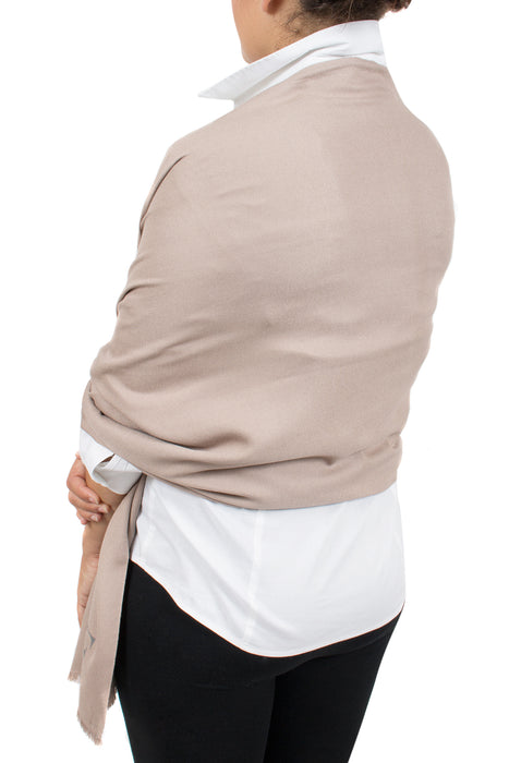 Gianfranco Ferre Beige Pashmina Scarf