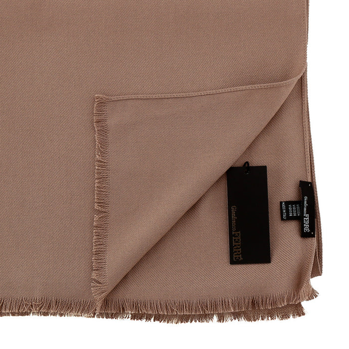 Gianfranco Ferre Beige Pashmina Scarf