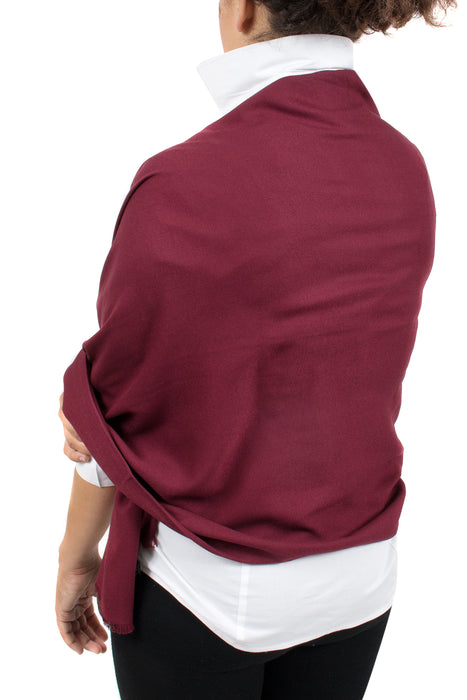 Gianfranco Ferre Burgundy Pashmina Scarf