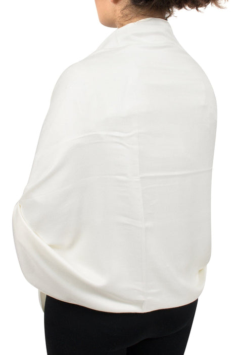 Gianfranco Ferre Ivory Pashmina Scarf