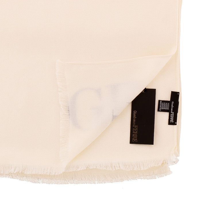 Gianfranco Ferre Ivory Pashmina Scarf