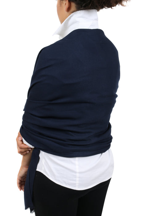Gianfranco Ferre Navy Blue Pashmina Scarf
