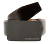 Romeo Gigli  Dark Brown Leather Adjustable Mens Belt