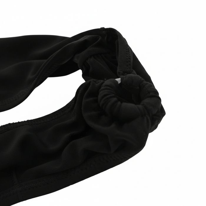 Dolce & Gabbana Black Ruched-Side Bikini Bottom-S